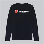 Berghaus Unisex Heritage Front&Back Logo LS Tee black