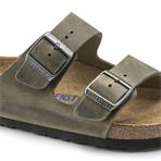 Birkenstock Arizona Weichbettung Naturleder geölt Unisex Normal faded khaki