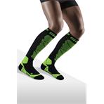 CEP Ski Merino Socks Men - black/green