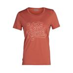 Icebreaker Merino Tech Lite II T-Shirt Move to Natural Damen clay