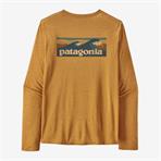 Patagonia Herren Long-Sleeved Capilene® Cool Daily Graphic Shirt - Waters Boardshort Logo: Pufferfish Gold X-Dye