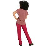 Vaude Wo Farley Stretch ZO T-Zip Pants short red cluster