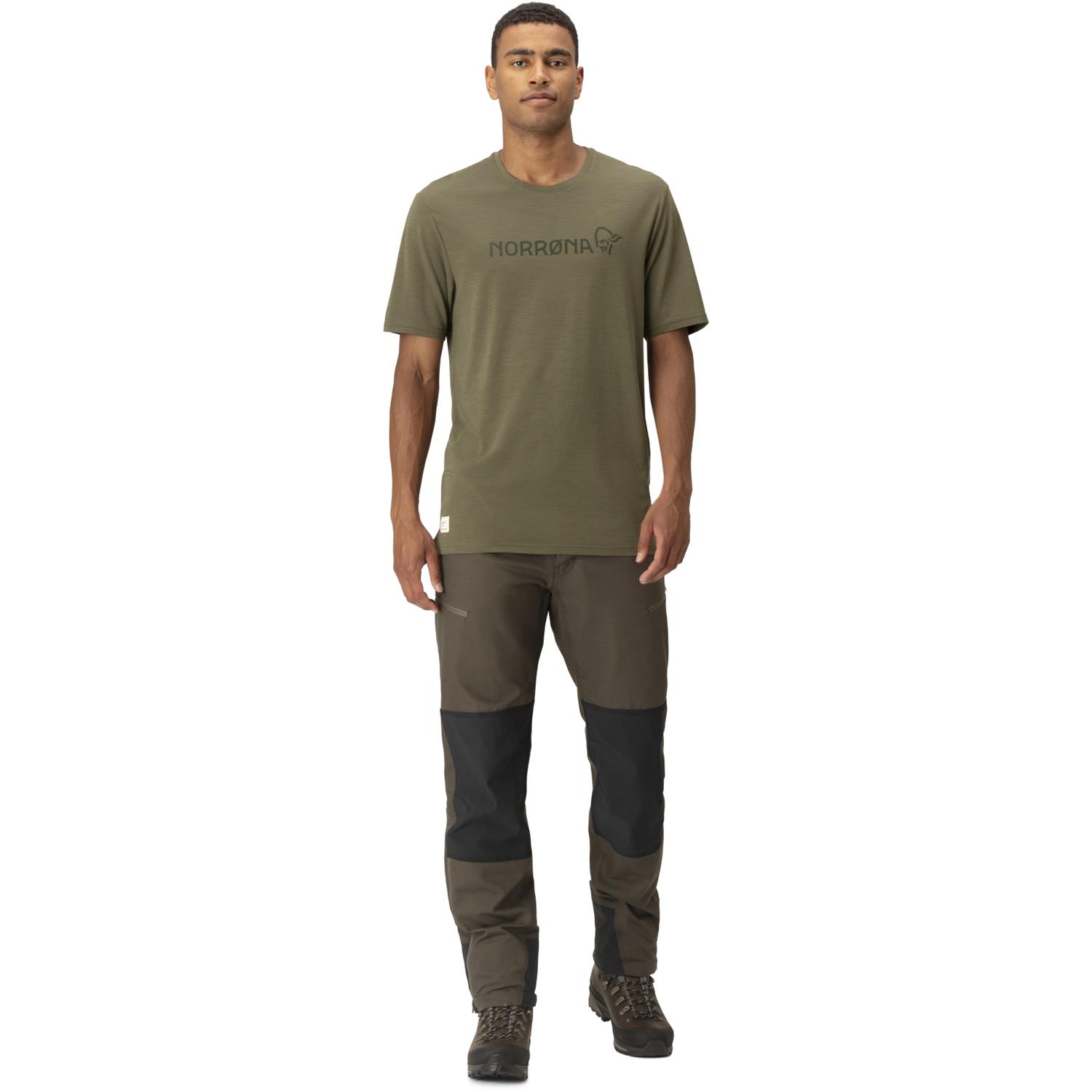 Norrona Svalbard Wool olive night rosin Herren T-Shirt