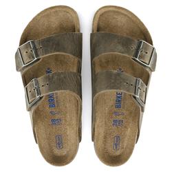 Birkenstock Arizona Weichbettung Naturleder geölt Unisex Normal faded khaki