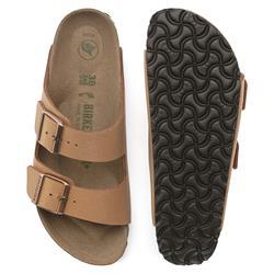 Birkenstock Arizona Vegan Birko-Flor Nubuk Schmal Unisex pecan