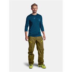 Ortovox 185 Merino Logo Spray LS Men / petrol blue