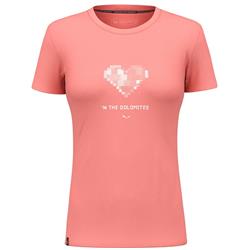 Salewa Pure Heart Dry latana pink Damen T-Shirt