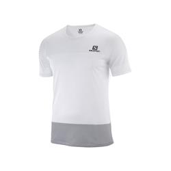 Salomon Sense Tee white black alloy Herren T-Shirt