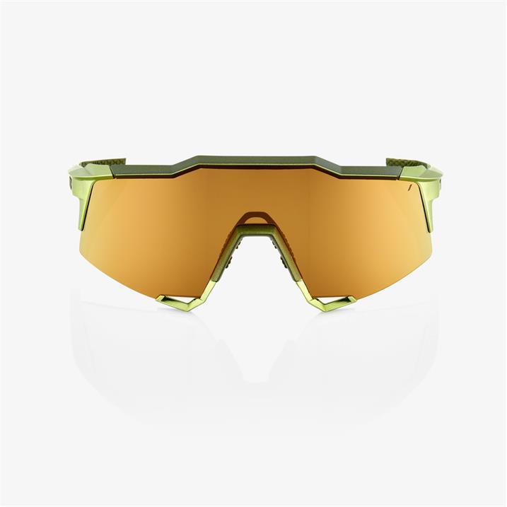 100%, Speedcraft Bronze Multilayer Mirror Lens + Clear Lens Included, Sport Performance Sunglasses