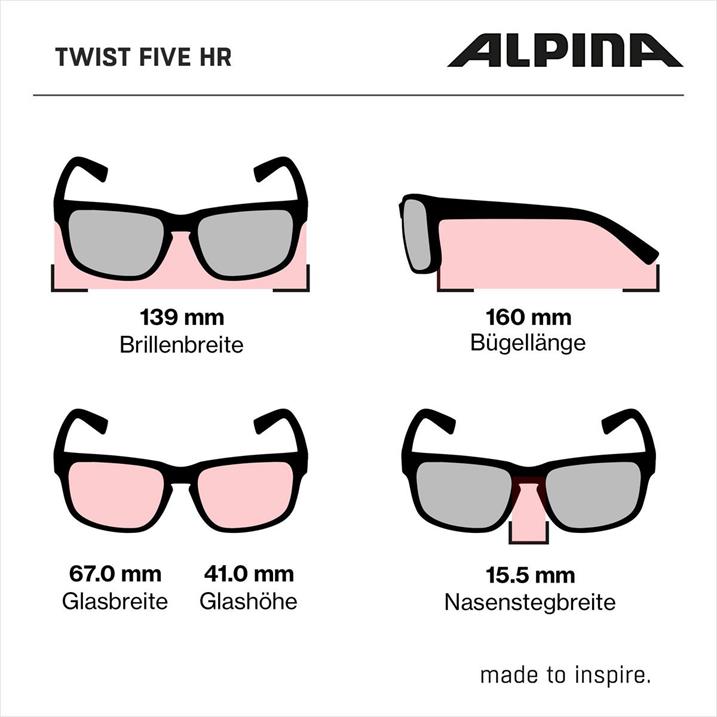 Alpina TWIST FIVE HR V black matt