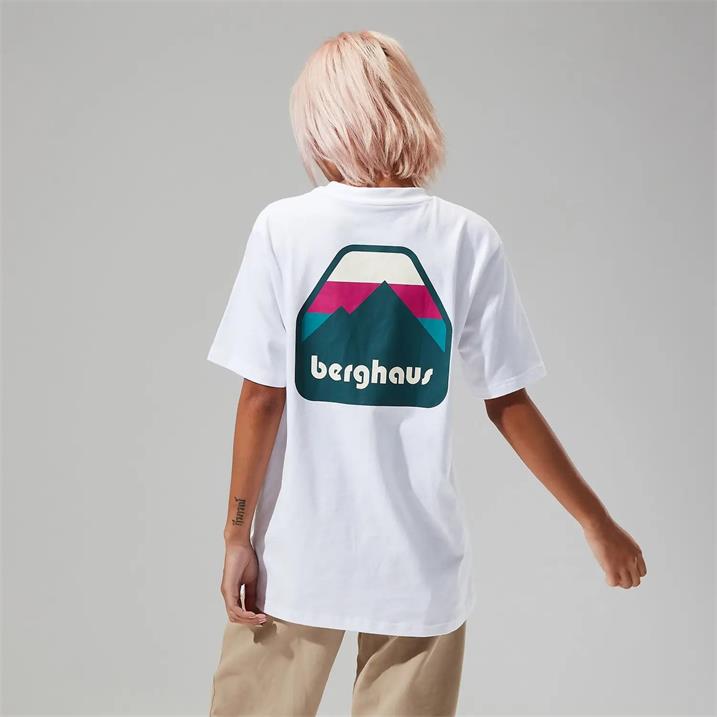 Berghaus Unisex Graded Peak Tee T-Shirt white