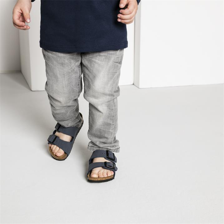 Birkenstock Arizona Kids Birko-Flor Nubuk Schmal navy