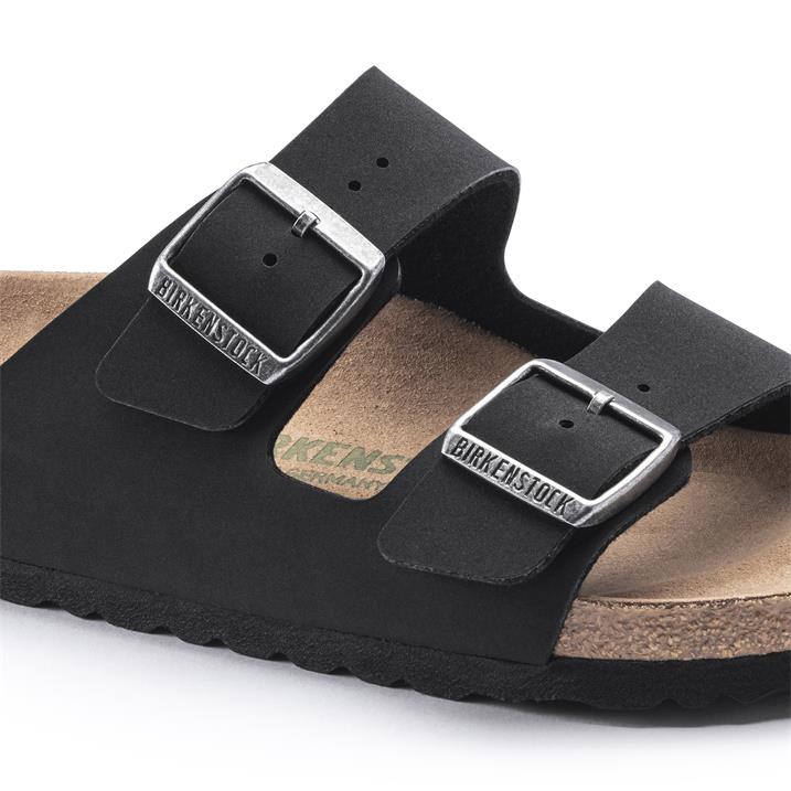 Birkenstock Arizona Vegan Birko-Flor Nubuk Damen schmal black