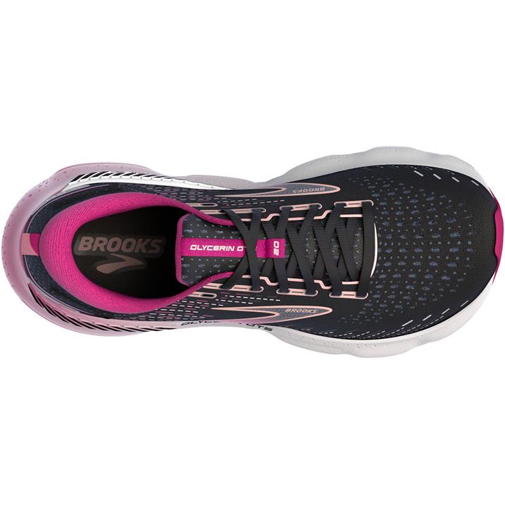 Brooks Glycerin GTS 20 Women black fuchsia linen