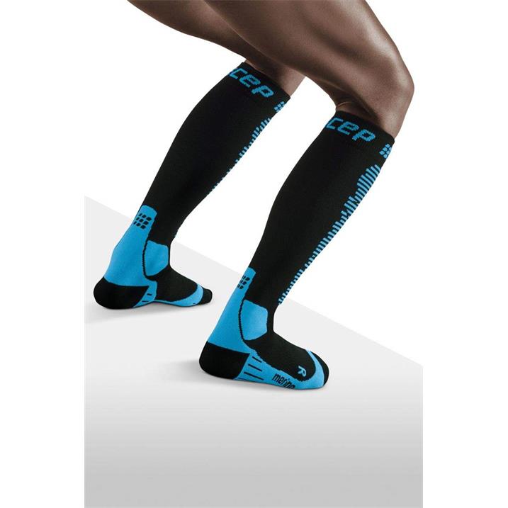 CEP Ski Merino Socks Women - black/blue