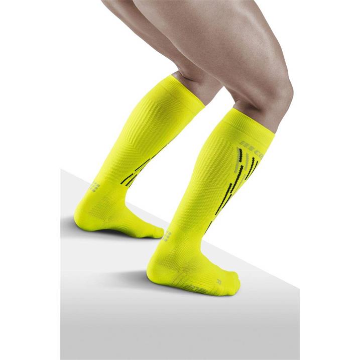 cep Ski Thermo Socks Men flash yellow/black