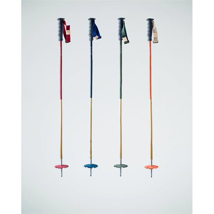 Kang Bamboo Grey Grip Pole - Rot/Grau/Grau