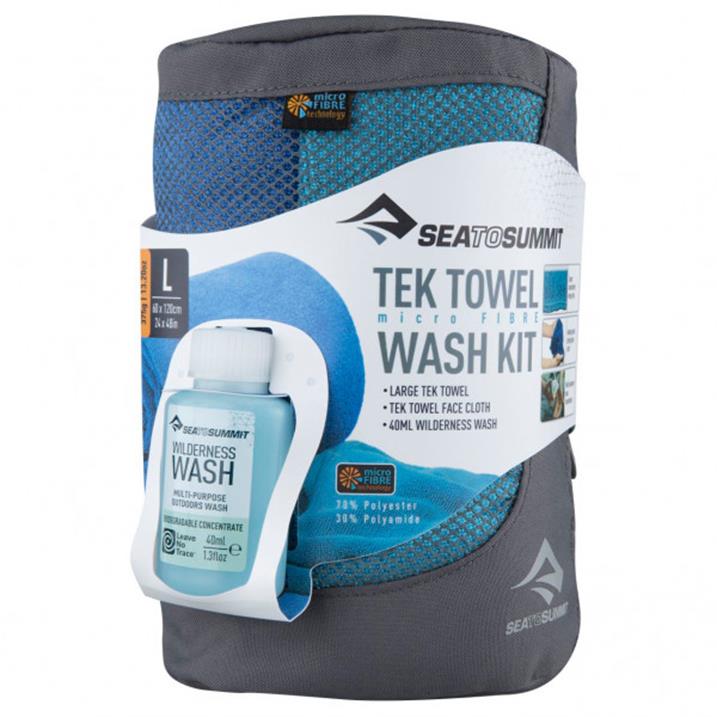 Sea to Summit Tek Towel Wash Kit Large blue