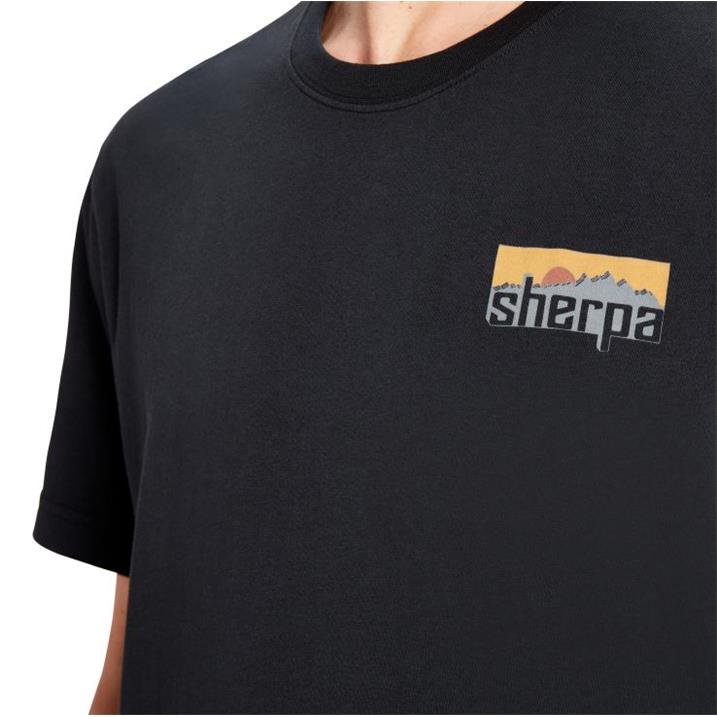 Sherpa Sokaa Tee black sherpa Herren Freizeit T-Shirt