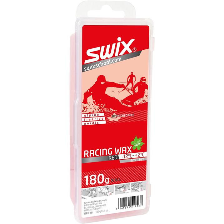 Swix UR8 red Bio Racing Wax -12°C/2°C, 180g